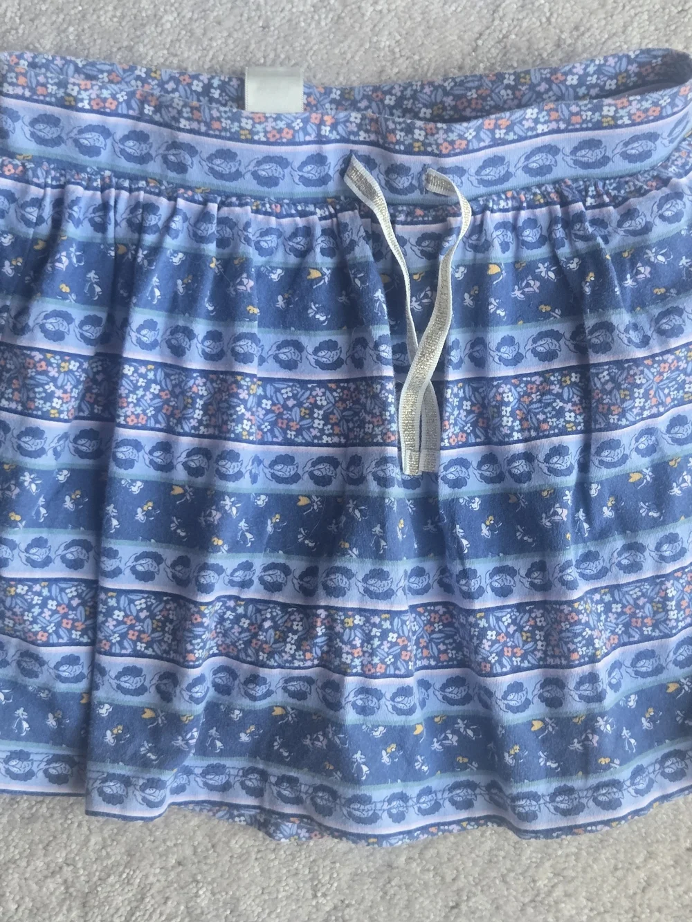 OshKosh B'gosh Blue Floral-Striped Mini Skirt